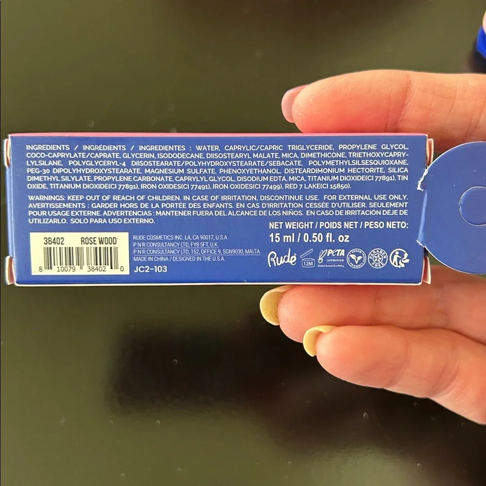 RUDE Cosmetics x Mentos Lip 'n Cheek Tint - Rosewood NIB - Picture 5 of 11
